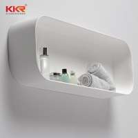 Chinese  Solid Surface Bathroom Accessory Rectangle Shampoo and Towel Shelf