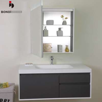 Modern good quality wall hanging small bath vanities with tops