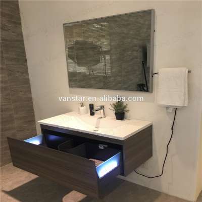 Solid Wood Modern design hotel American vanity bathroom cabinets